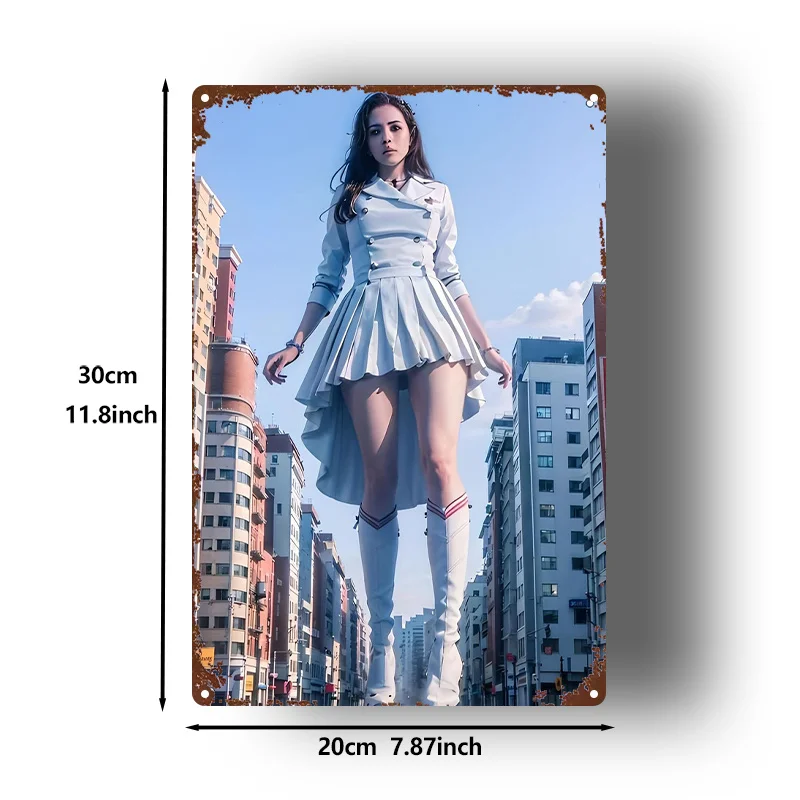2D Flat, 1pc, Metal Sign, 
